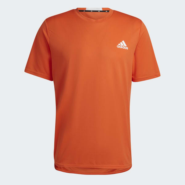 Camiseta AEROREADY Designed for Movement - Laranja adidas | adidas