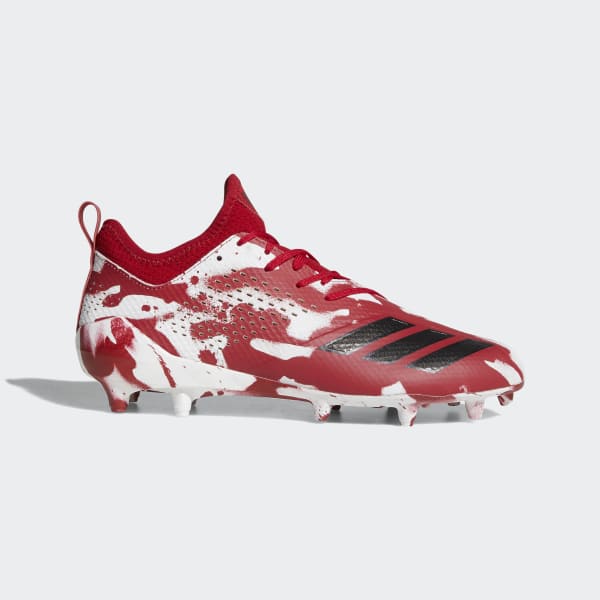 red and white adidas football cleats