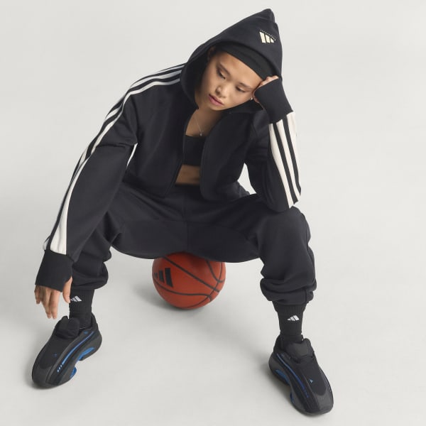 Black 아디다스 크롭 후디