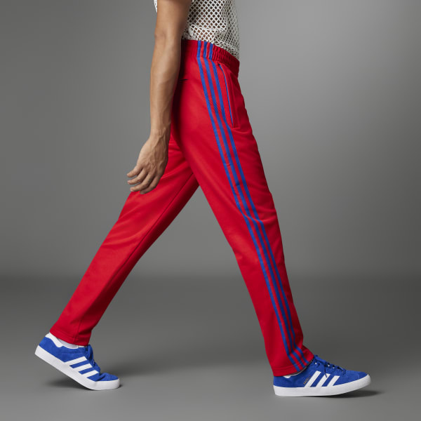 Red Adidas Tracksuit Bottoms - UK L - Blue 17 Vintage Clothing