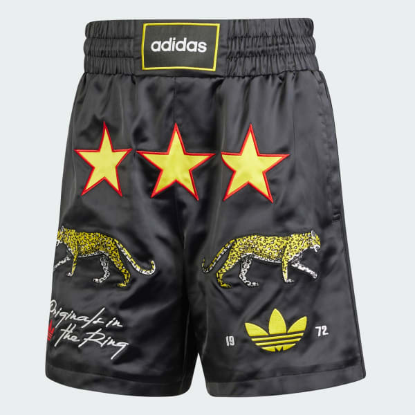 Black adidas Originals In The Ring Graphic Shorts