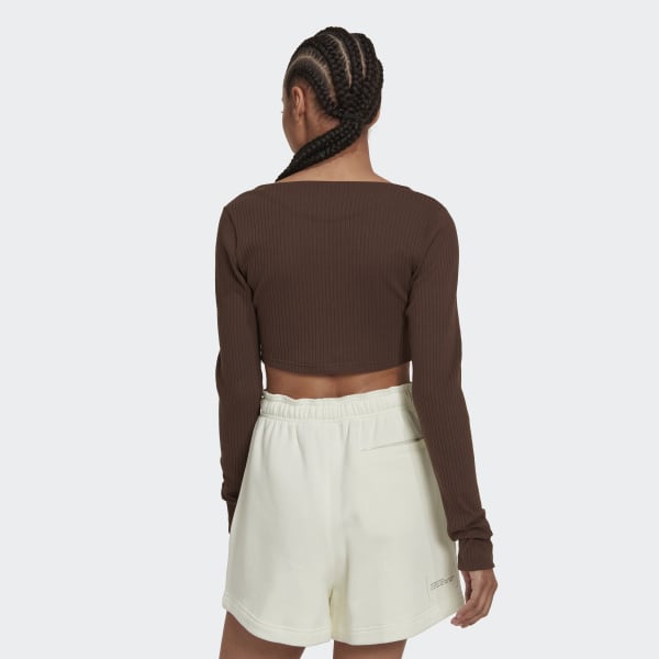 bruin Studio Lounge Ribbed Cropped Longsleeve K8074