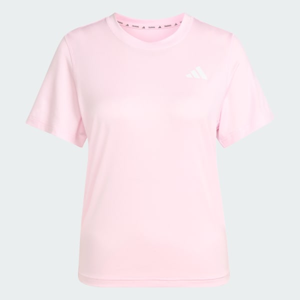 Rosa Train Essentials 3-Streifen Workout T-Shirt