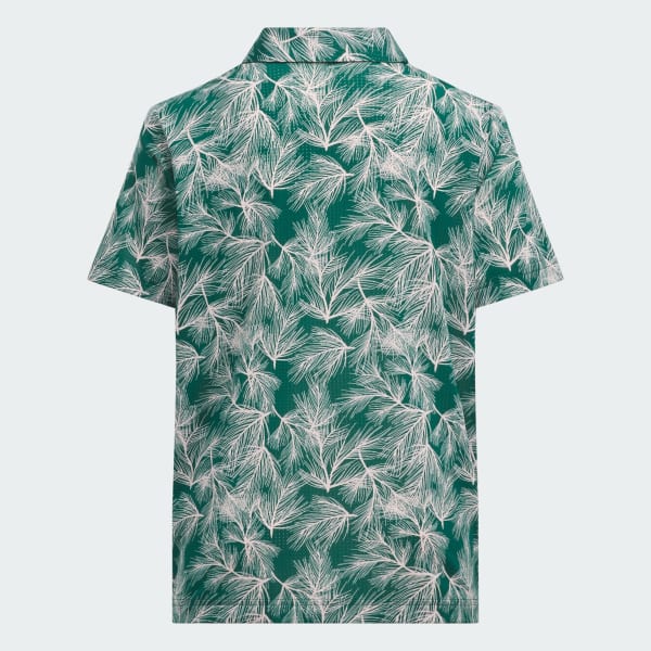 Green Boys Scripted Polo