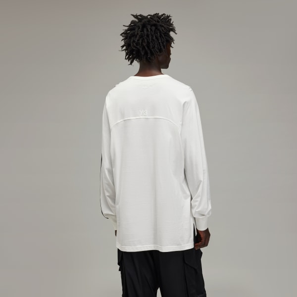 White Y-3 3S 긴팔 티