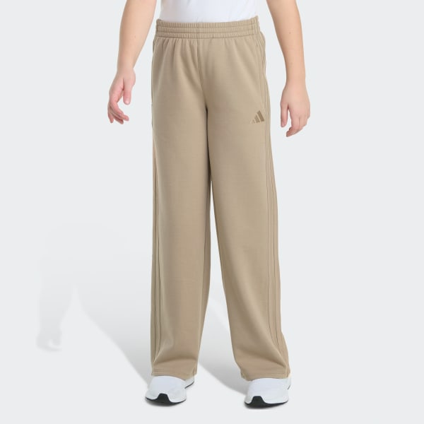 Elastic Waistband 3-Stripe Wide Leg Training Pant