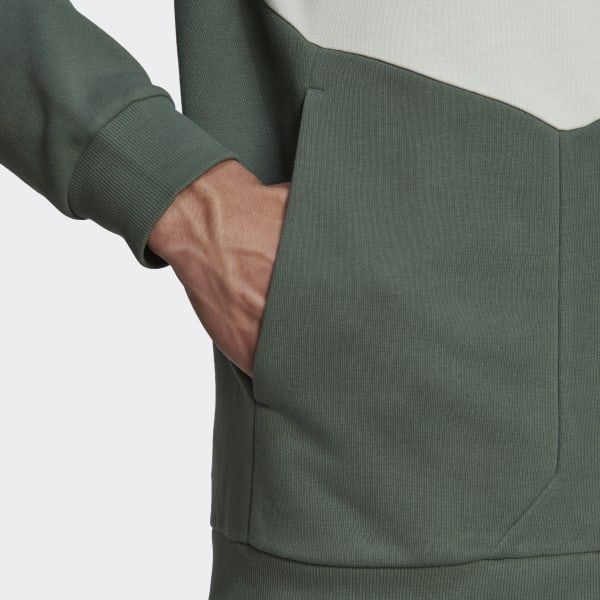 Verde Sudadera con Gorro Essentials4Gameday con Cierre Frontal VM089