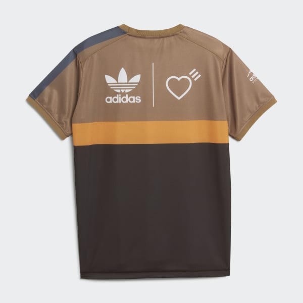 Brown adidas shirt clearance