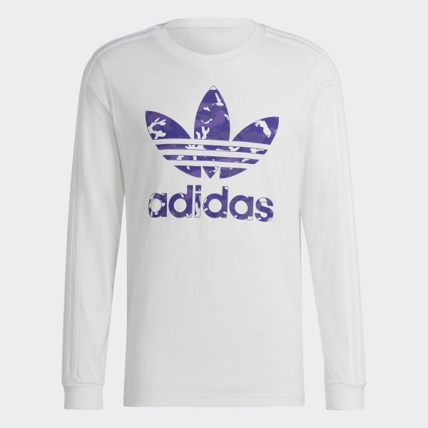 Hvid Graphics Camo Stripe Long Sleeve trøje