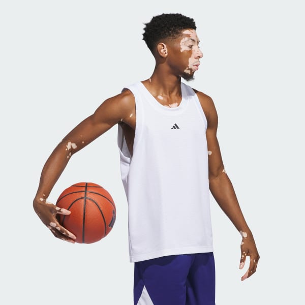 Blanco Playera sin Mangas Basketball Legends