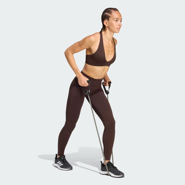 Marrone Reggiseno Workout Essentials Knit Light Support