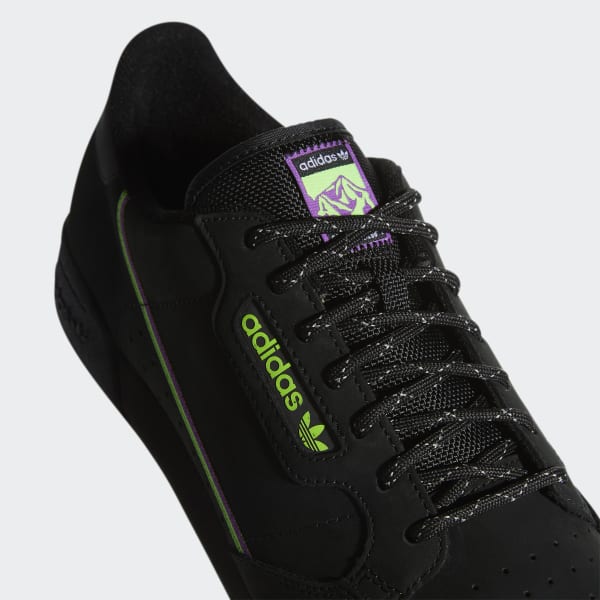 adidas continental 80 black and green
