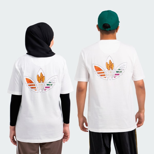 White adidas ESS Tee x Satay