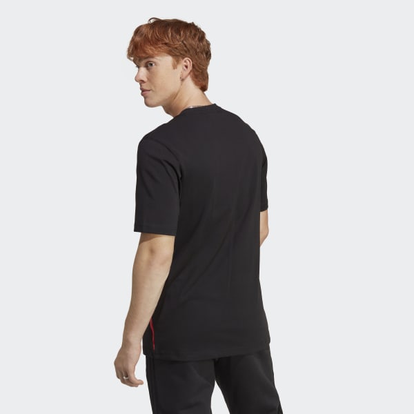 Black Colourblock T-Shirt