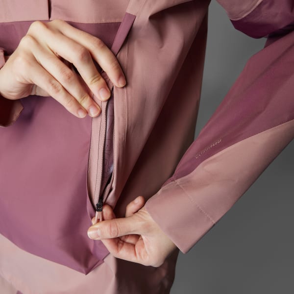 adidas Terrex Xploric 2.5L Climaproof Anorak - Pink | Free adidas Terrex Xploric 2.5L Climaproof Anorak - Pink | Free