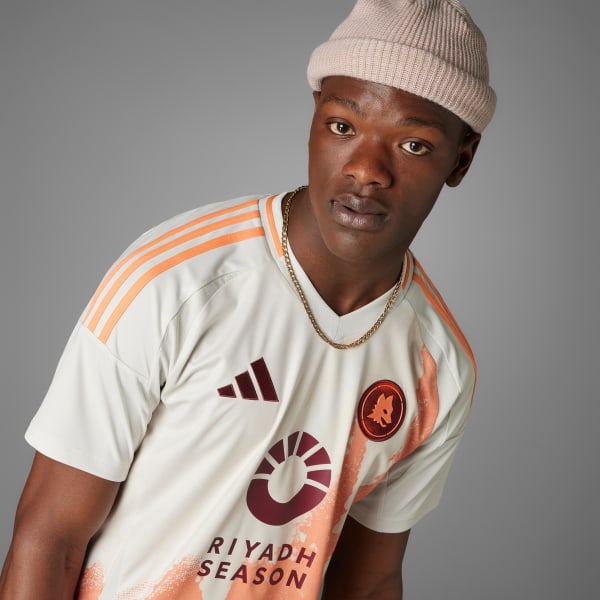 adidas AS Roma 24/25 Away Jersey - Grey | Free Shipping with