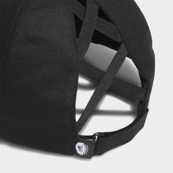 Black Criscross Golf Cap