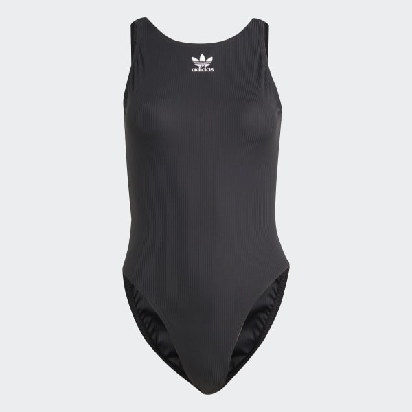 Black Adicolor Rib Swimsuit