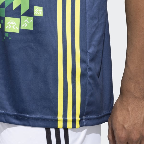 Adidas khelo india t shirt on sale