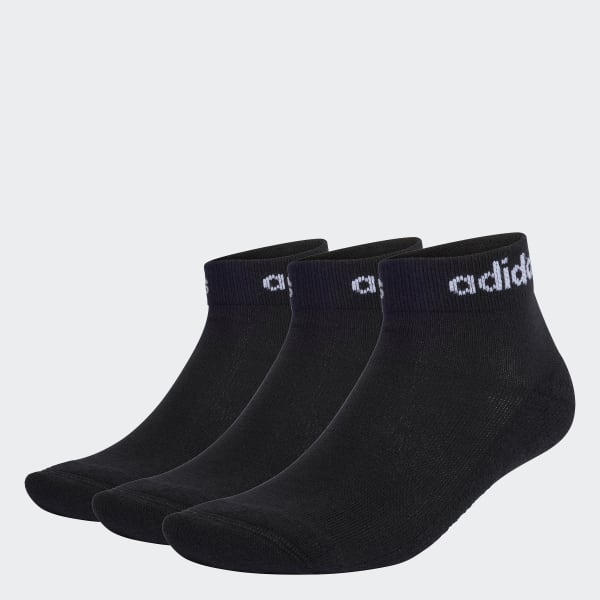 Μαύρο Think Linear Ankle Socks 3 Pairs