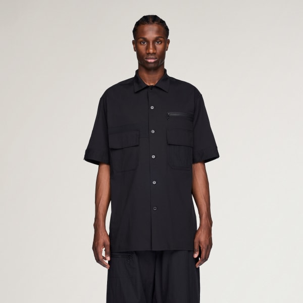 Black Y-3 UT SHORT SLEEVE SHIRT