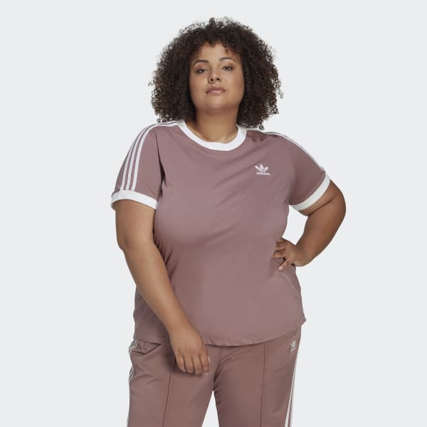 Lilla Adicolor Classics 3-Stripes T-skjorte (store størrelser) 28250