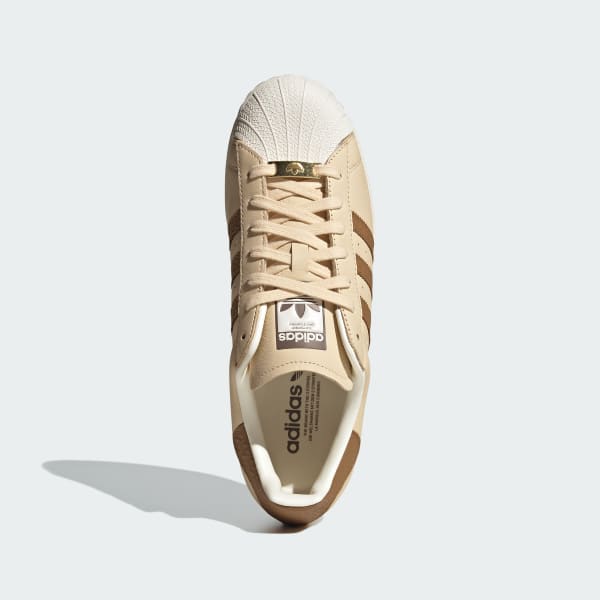 Adidas superstar beige weiß sale