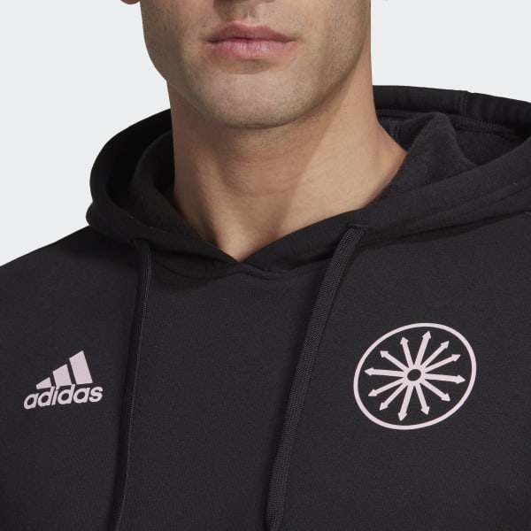 Svart Paris Graphic Hoodie VM604