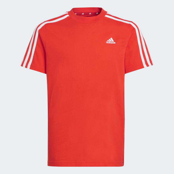 Orange Essentials 3-Stripes Cotton Tee