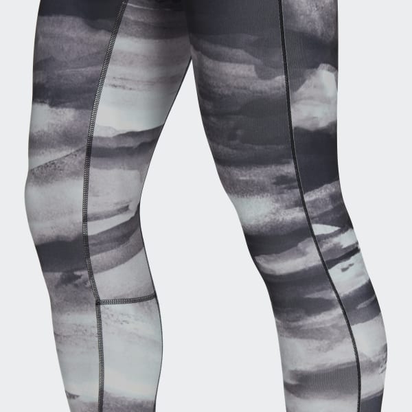 Wielokolorowy Allover Print Yoga Training Tights TW004