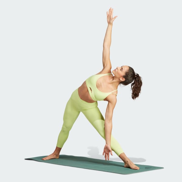 Legging 7/8 Cós Cruzado Yoga Studio Luxe - Verde adidas