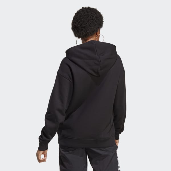 Noir Sweat-shirt à capuche Trefoil