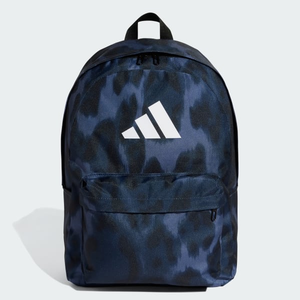 Blue Animal-Print Classic Backpack