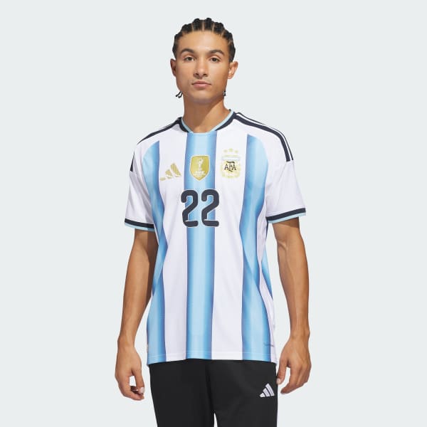 White Argentina 26 Home Martinez Authentic Jersey