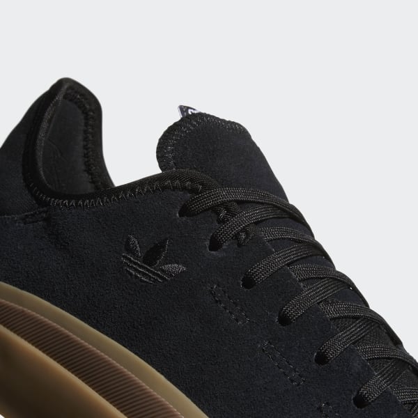 adidas skateboarding sabalo trainers in black suede with gum sole
