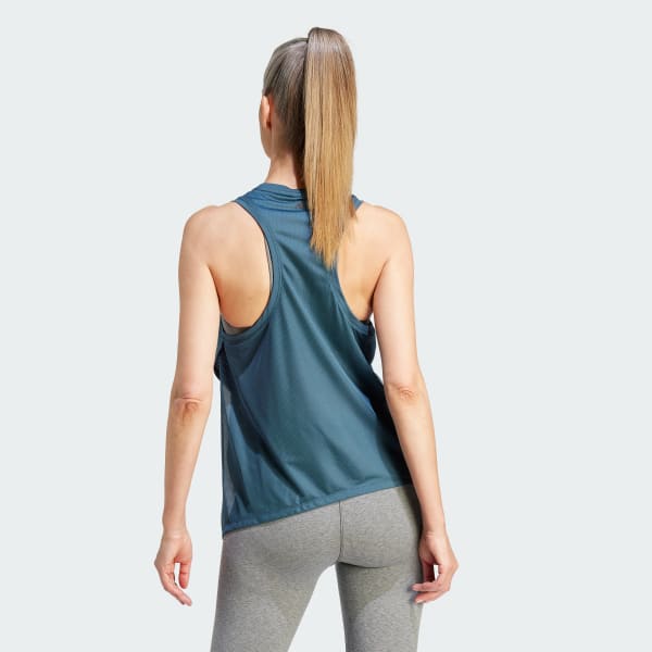 Turquoise HIIT AEROREADY Quickburn Training Tank Top