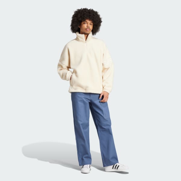 White Neuclassics Polar Fleece 1/2 Zip Sweatshirt