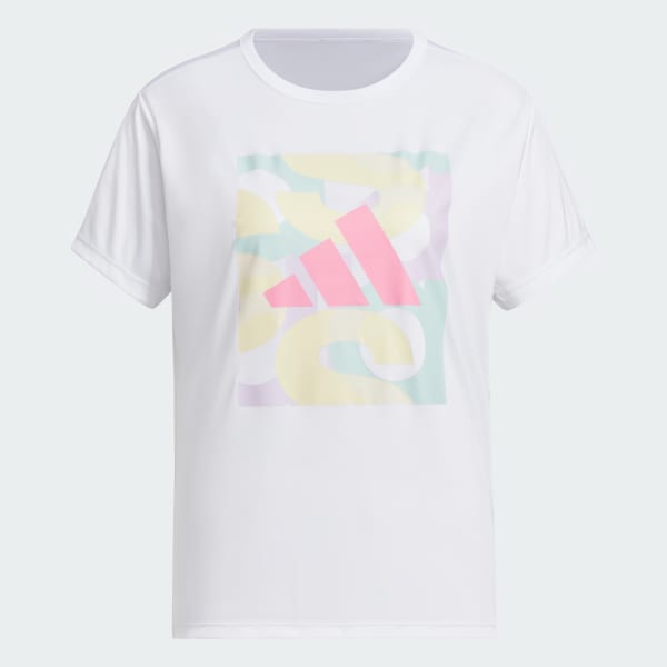 ホワイト グラフィック半袖Tシャツ