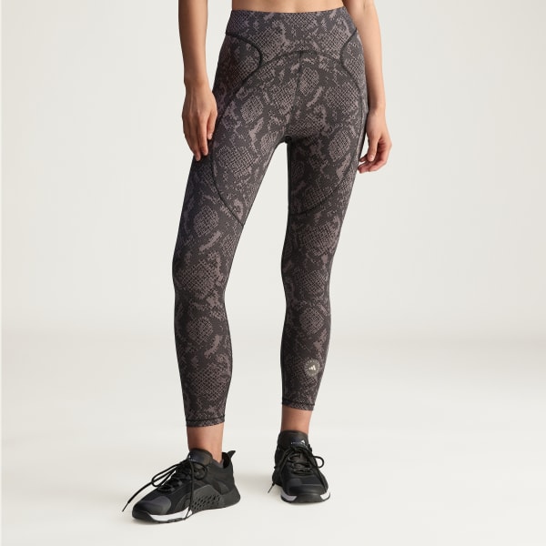Brun adidas By Stella McCartney Training 7/8 Printed Tights