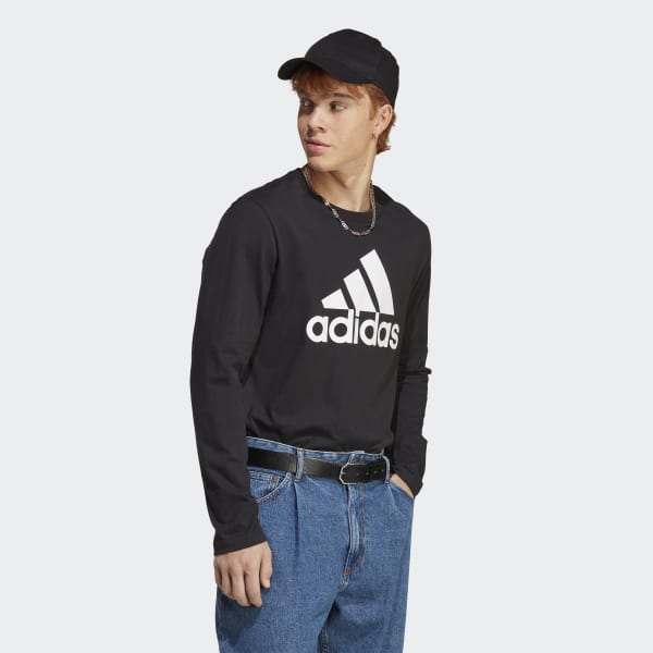 Svart Essentials Long Sleeve Tee