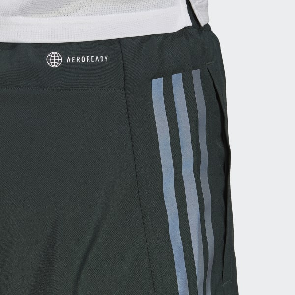 Green Run Icon Full Reflective 3-Stripes Shorts