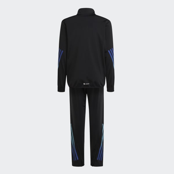 Adidas tracksuit shop blue and black