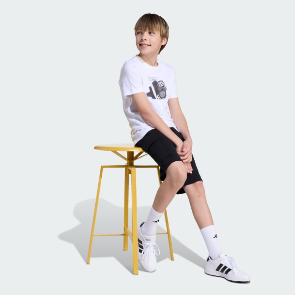 White Sports Graphic Tee Kids