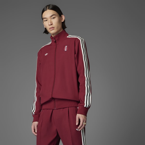 adidas Ajax Amsterdam Anniversary Track Top - Burgundy | adidas
