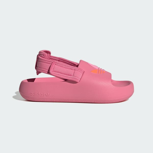 Pink Adifom Adilette Slides Kids