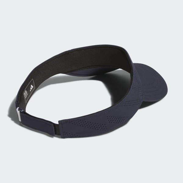 ブルー 【ゴルフ】メタルロゴ テックバイザー