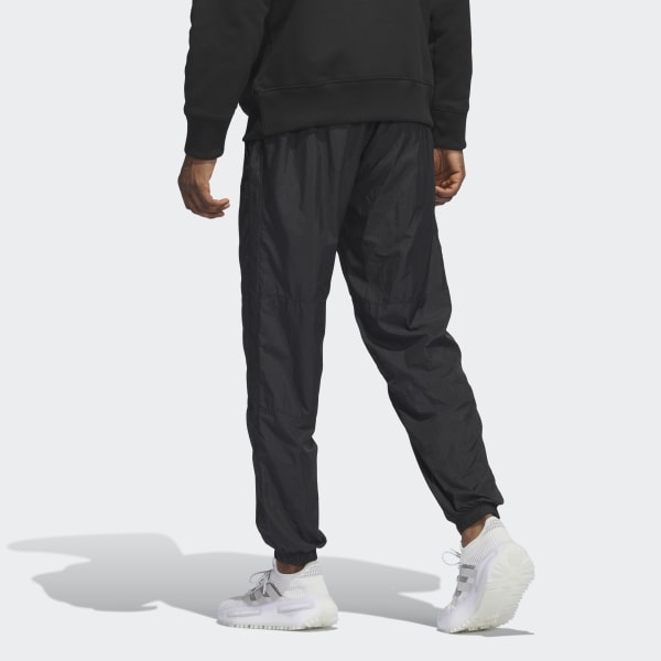 Đen Quần Nylon Nhăn Premium Essentials