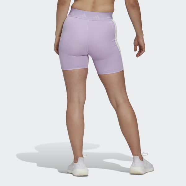 adidas Hyperglam Training Techfit Short Leggings - Purple | adidas ...