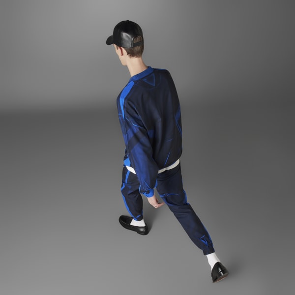 Blue Version Half-Zip Soccer Silk Track Top