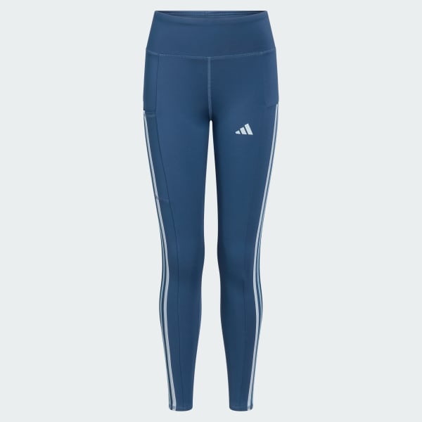 Blue adidas AEROREADY 3-Stripes Cellphone Pocket Leggings